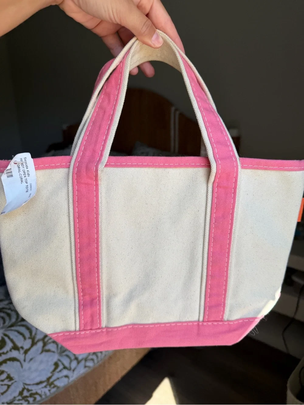 Seaside Canvas Mini Tote Bag